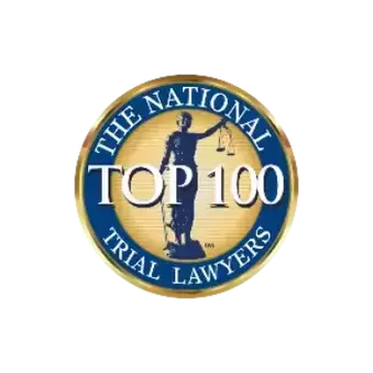 badge for national trial lawyers top 100